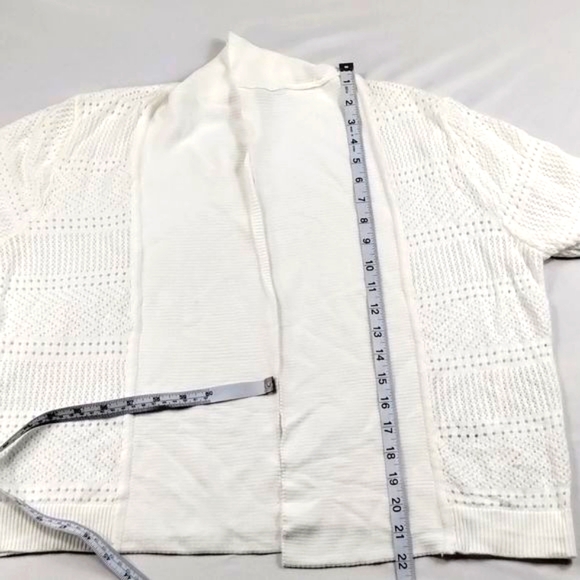Covington Missy Crochet Shrug Core White Cardigan Sweater NWT - Picture 10 of 10